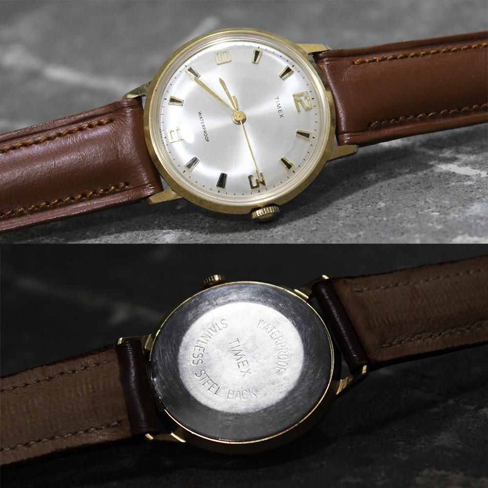 Vintage 1970's TIMEX Wrist Watch -Classic Gold- ｜ ビンテージ