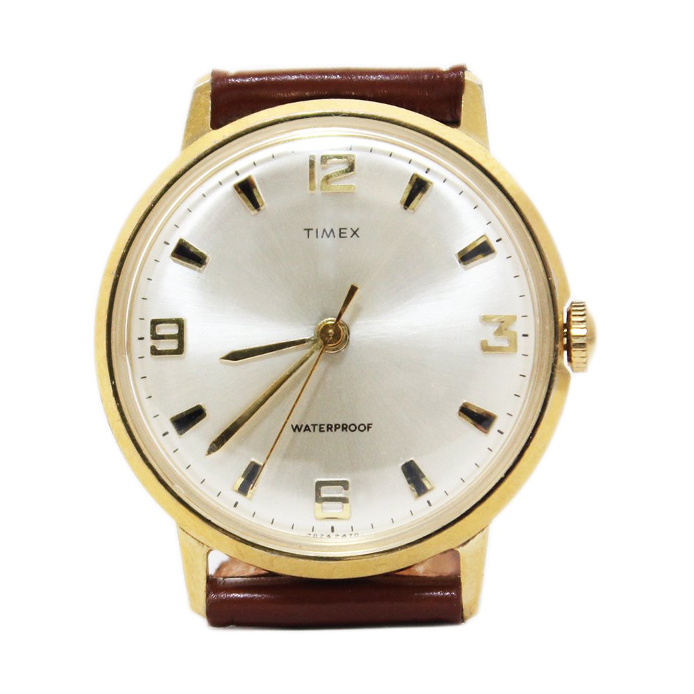 Vintage 1970's TIMEX Wrist Watch -Classic Gold-