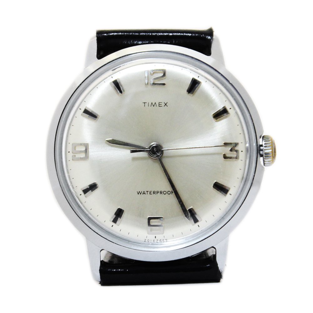 Vintage 1970's TIMEX Wrist Watch -Silver-
