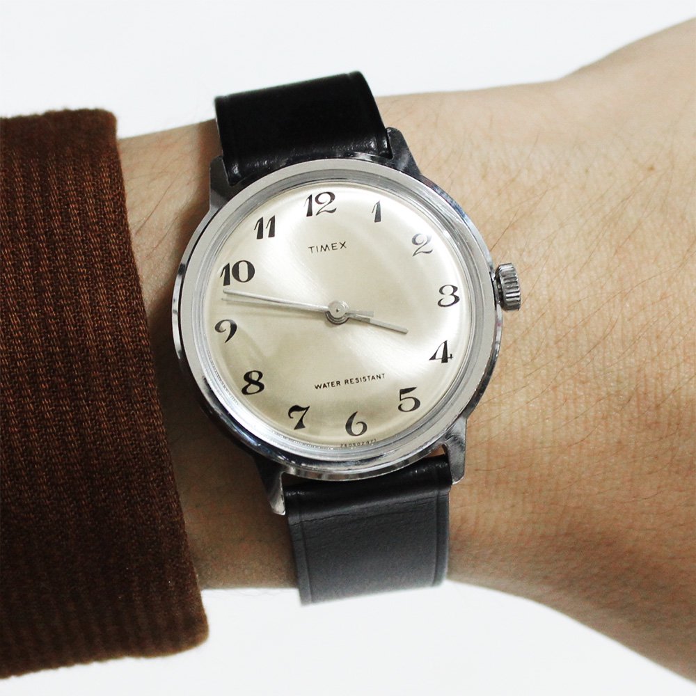 Vintage 1970's TIMEX Wrist Watch -Silver- ｜ ビンテージ
