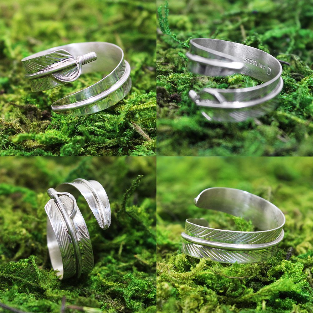Navajo Indian Jewelry Feather Ring -925 Sterling Silver- ｜ ナバホ族インディアンジュエリー  - American Classics