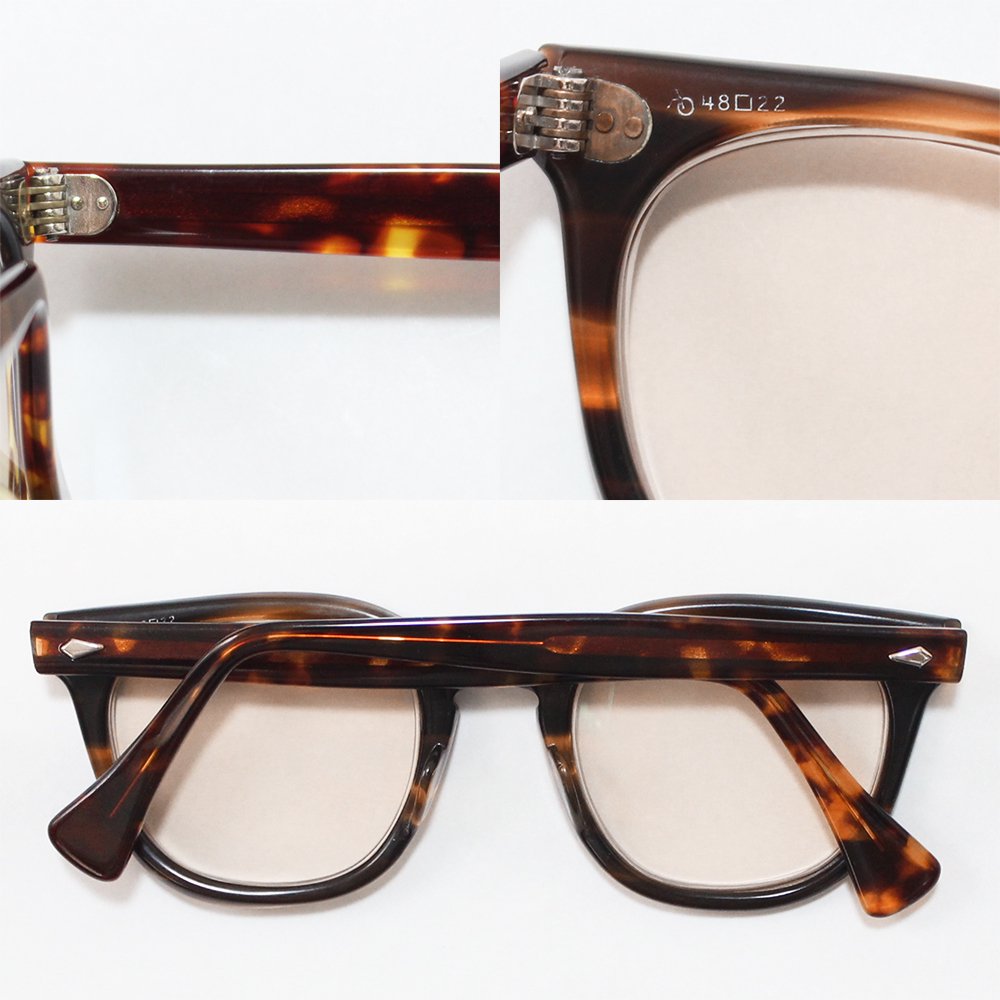 Vintage 1960's American Optical "TIMES" Eyeglasses Amber -with 25%