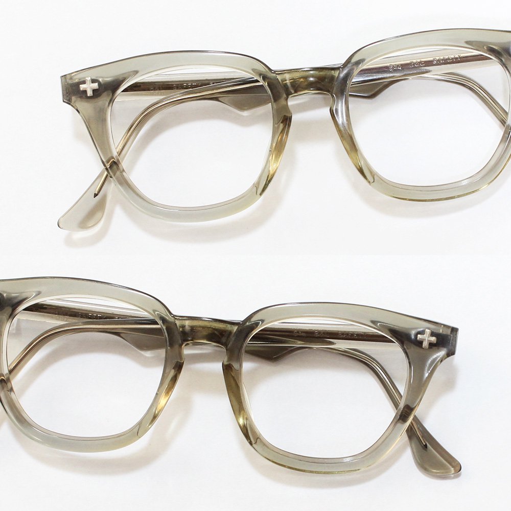 Vintage 1950's Bauschu0026Lomb SAFETY Glasses Cross Smoke Gray -Made in  U.S.A- ｜ビンテージ眼鏡 - American Classics