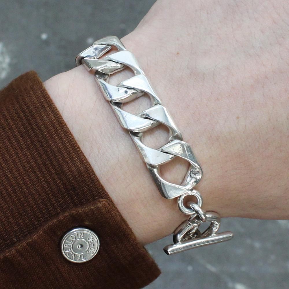 taxco mexico 925 ブレスレット ブレス メキシカンジュエリー Mexican Deco Link Chain DNA Bracelet – S.G.O