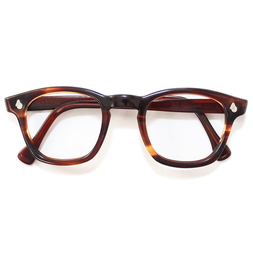 Vintage 1950's American Optical Wellington Eyeglasses Amber -Made in  U.S.A.- ｜ ビンテージ眼鏡 - American Classics