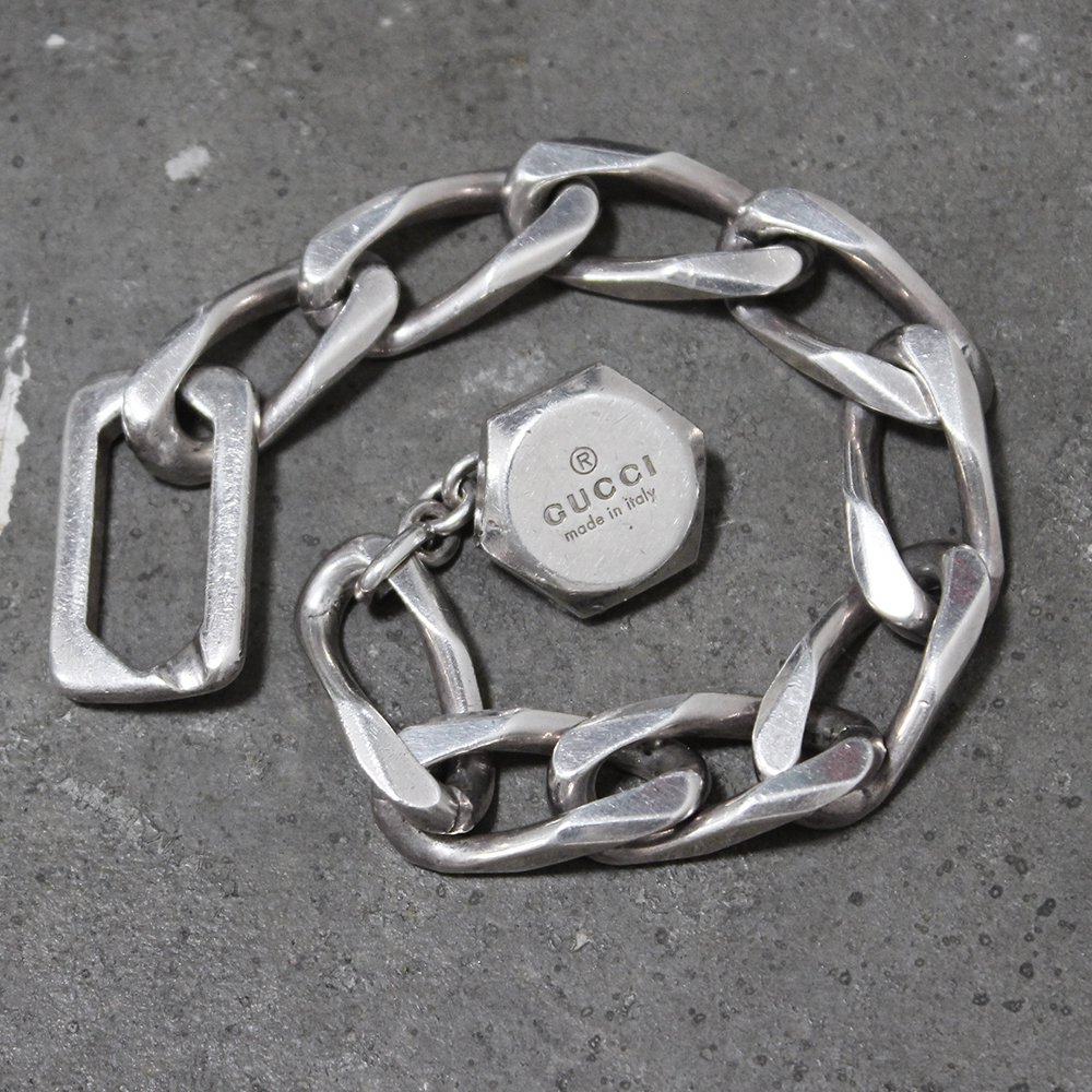 Old Gucci Heavy Chain Bracelet -12mm wide- ｜ ビンテージグッチ 