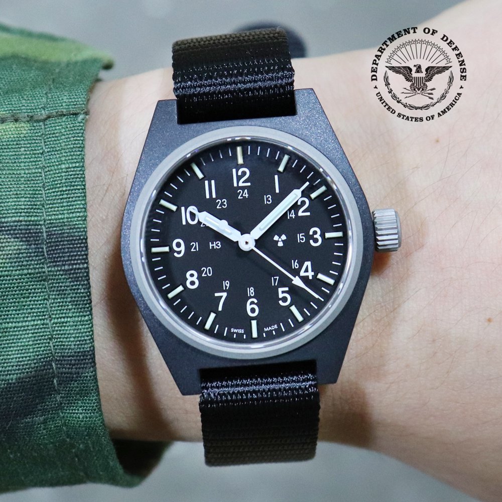 Marathon U.S. Military General Purpose Field Watch Sterile -Black- ｜ マラソン  ミリタリーウォッチ - American Classics