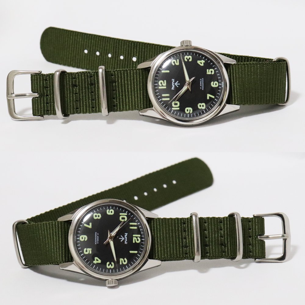 Dead Stock】Vintage 1980's HMT British Army Military Watch -Black- ｜ ビンテージミリタリーウォッチ  - American Classics