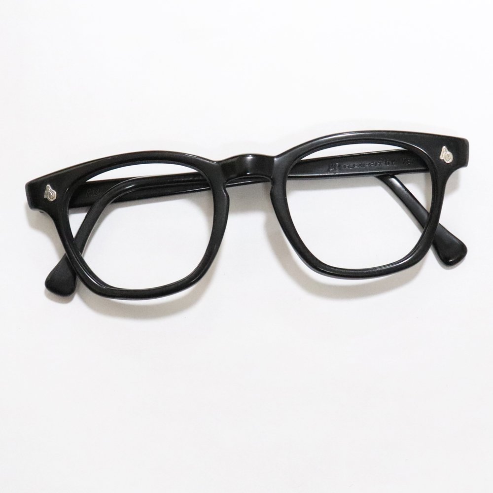Vintage 1950's American Optical Safety Glasses Black -Made in 