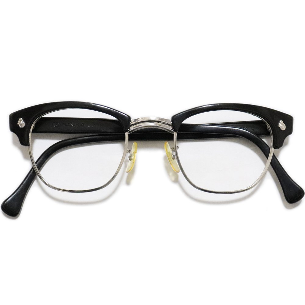 Vintage 1960's American Optical Browline Eyeglasses -Made in U.S.A.-