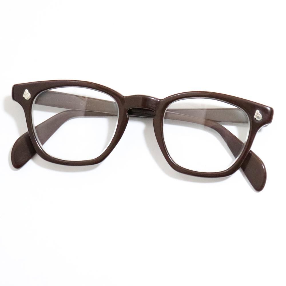 Vintage 1950's American Optical Safety Glasses Chocolate Brown