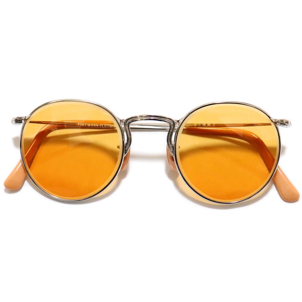 TIMEWORN CLOTHING × 白山眼鏡店 DEFENDER Round Eyeglasses -Silver with 35%  Brick Orange Lenses- ｜ AtLastu0026Co (アットラスト) - American Classics