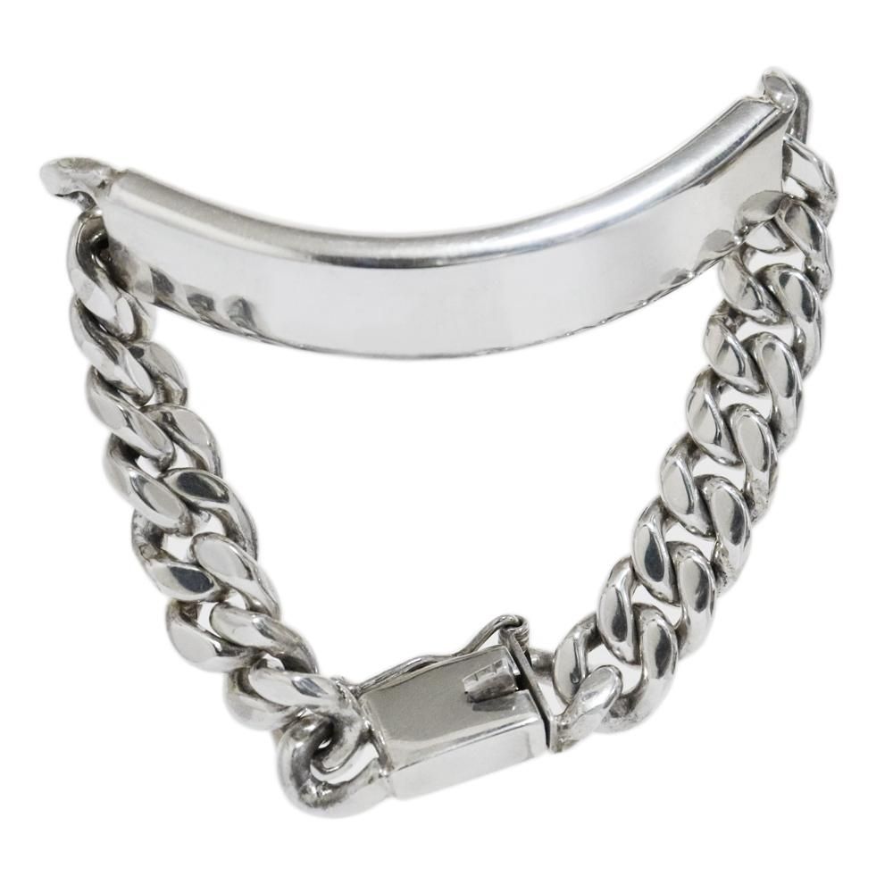 Silver 925 Heavy ID Bracelet -11mm wide- ｜ シルバーヘビーID ...