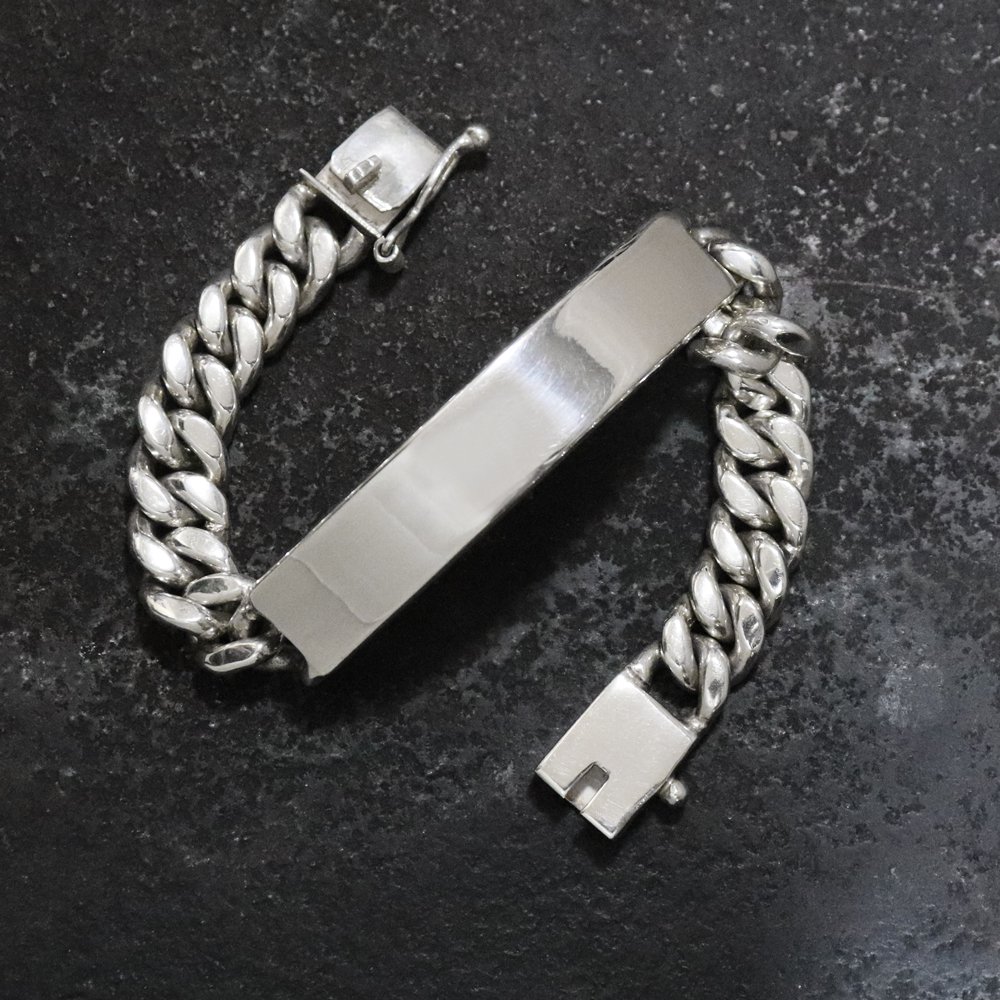 Silver 925 Heavy ID Bracelet -11mm wide- ｜ シルバーヘビーID 