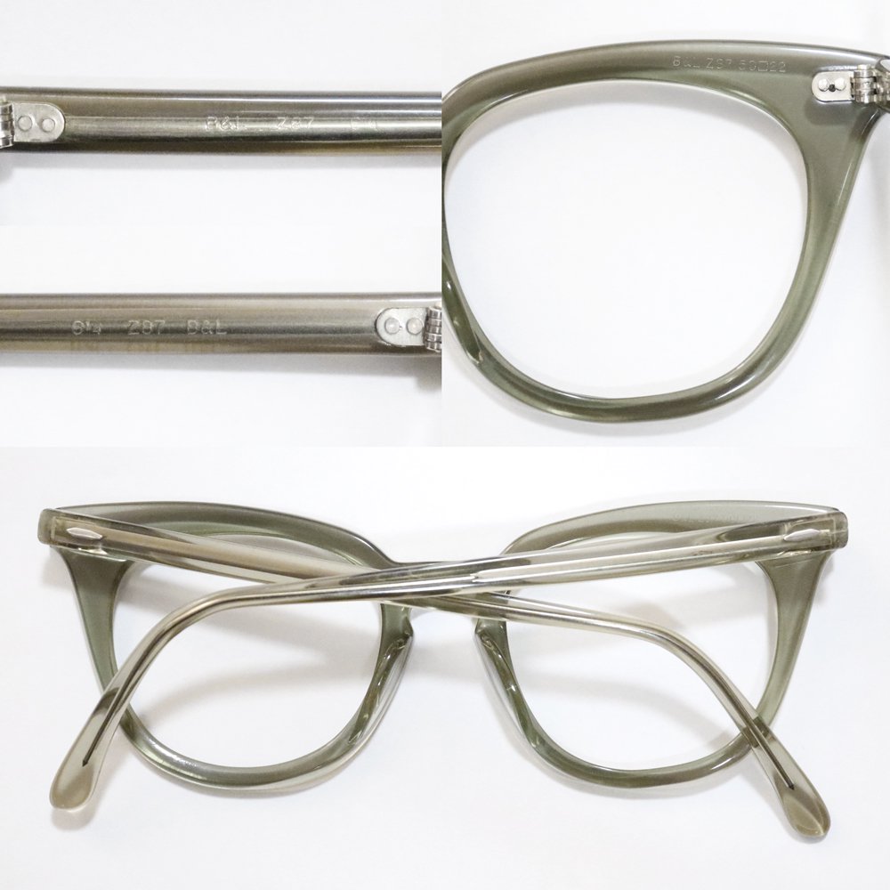 Vintage 1950's Bauschu0026Lomb Safety Glasses Gray Smoke [50-22] -Made in  U.S.A.- ｜ ビンテージ眼鏡 - American Classics