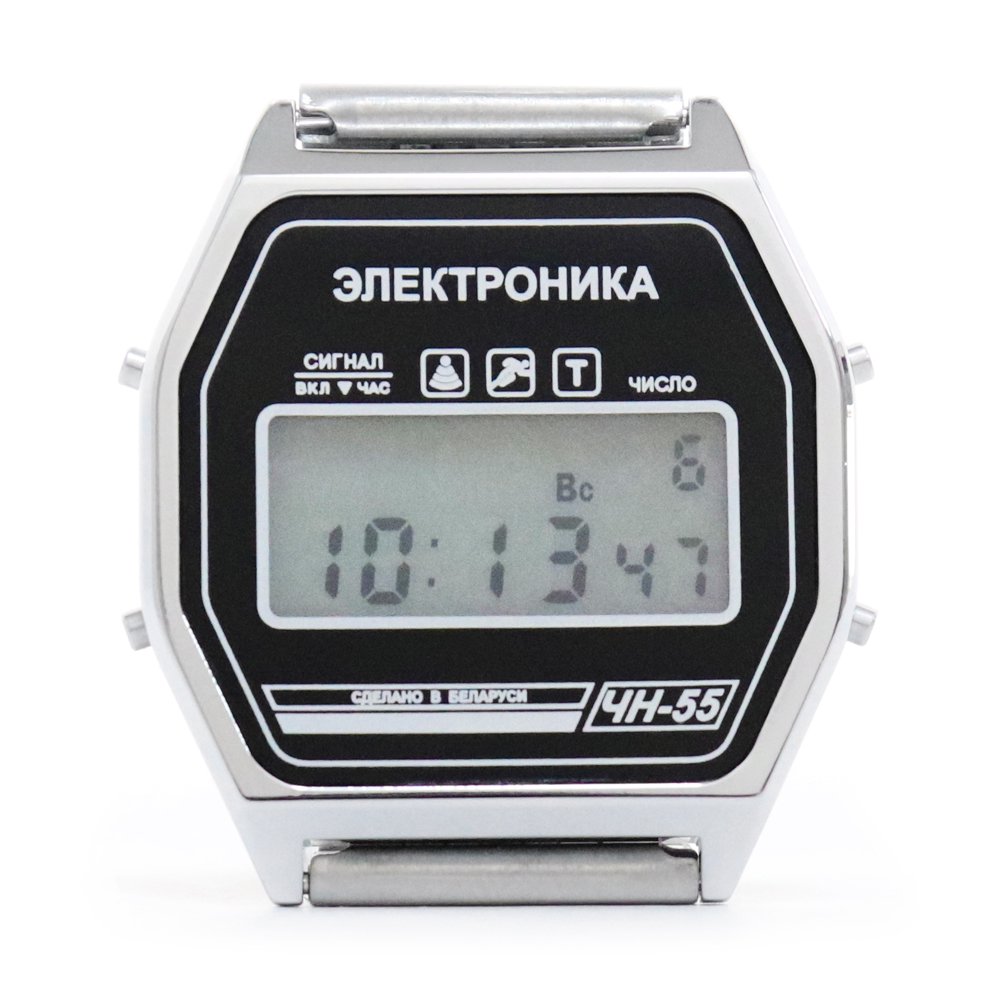 USSR Elektronika-55 Soviet Russian Digital Wrist Watch -Black- ｜  旧ソ連製デジタル時計エレクトロニカ - American Classics