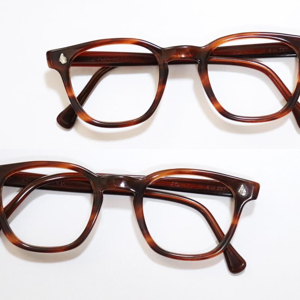 Vintage 1950's American Optical Safety Glasses Amber -Made in