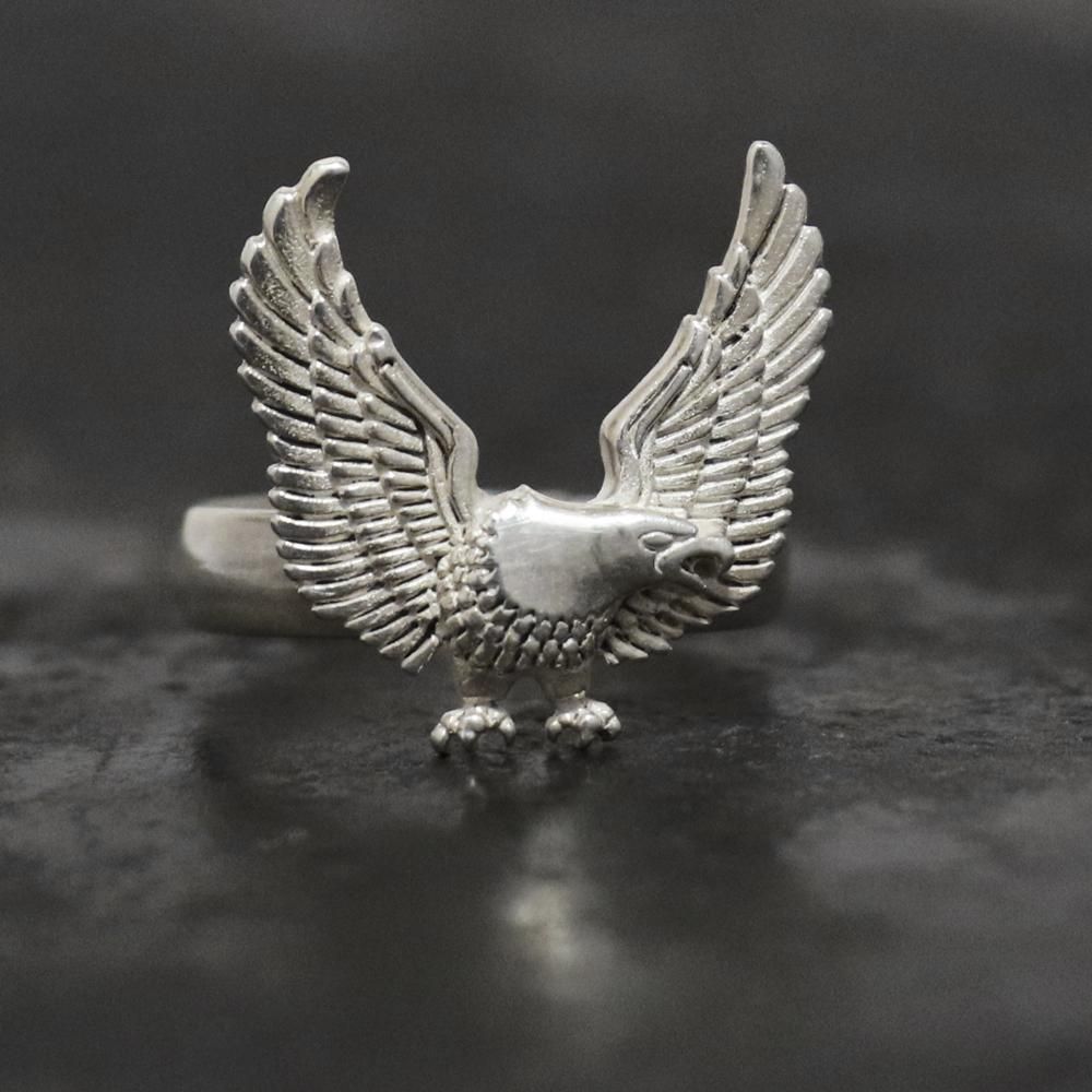 925 Silver Harley Davidson Eagle Wing Ring ｜ ハーレーダビッドソン - American Classics