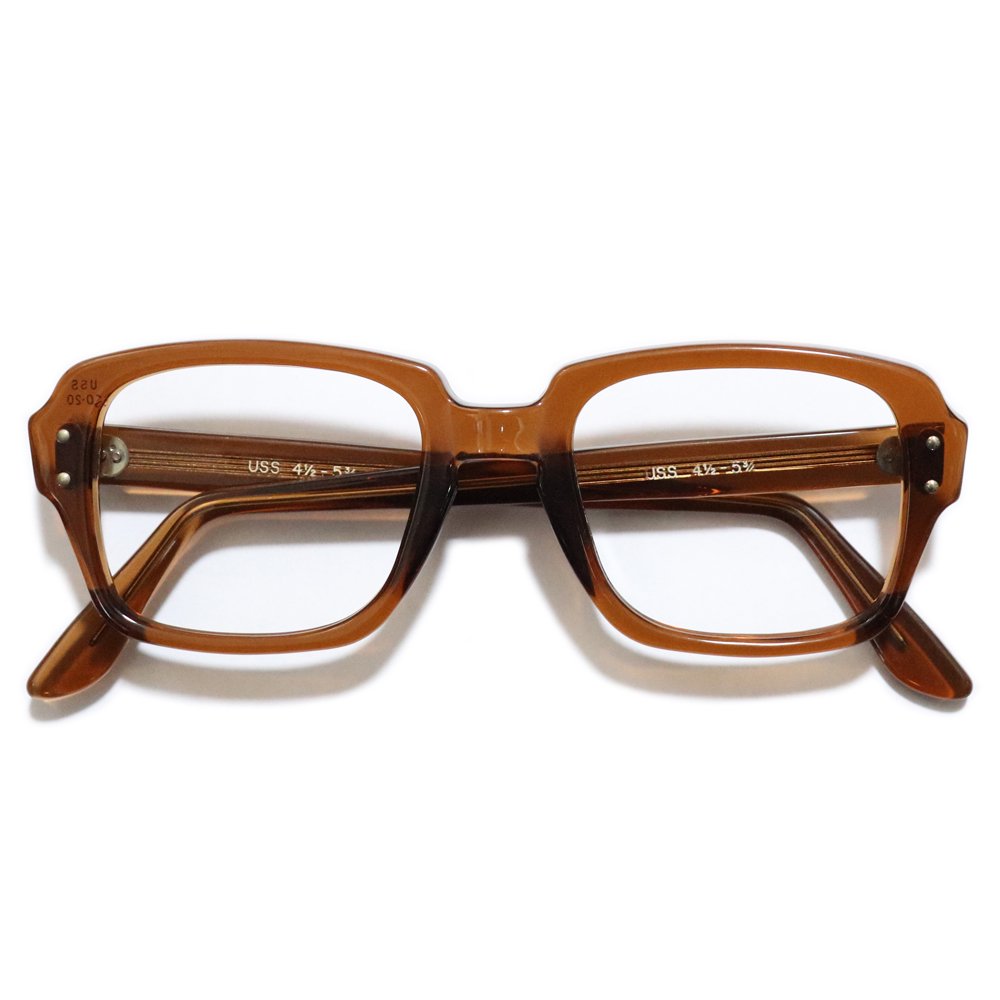 【deadstock 】1980 S Parmelee Industries Uss Military Official G I Glasses Brown 50 20 ｜ ビンテージ