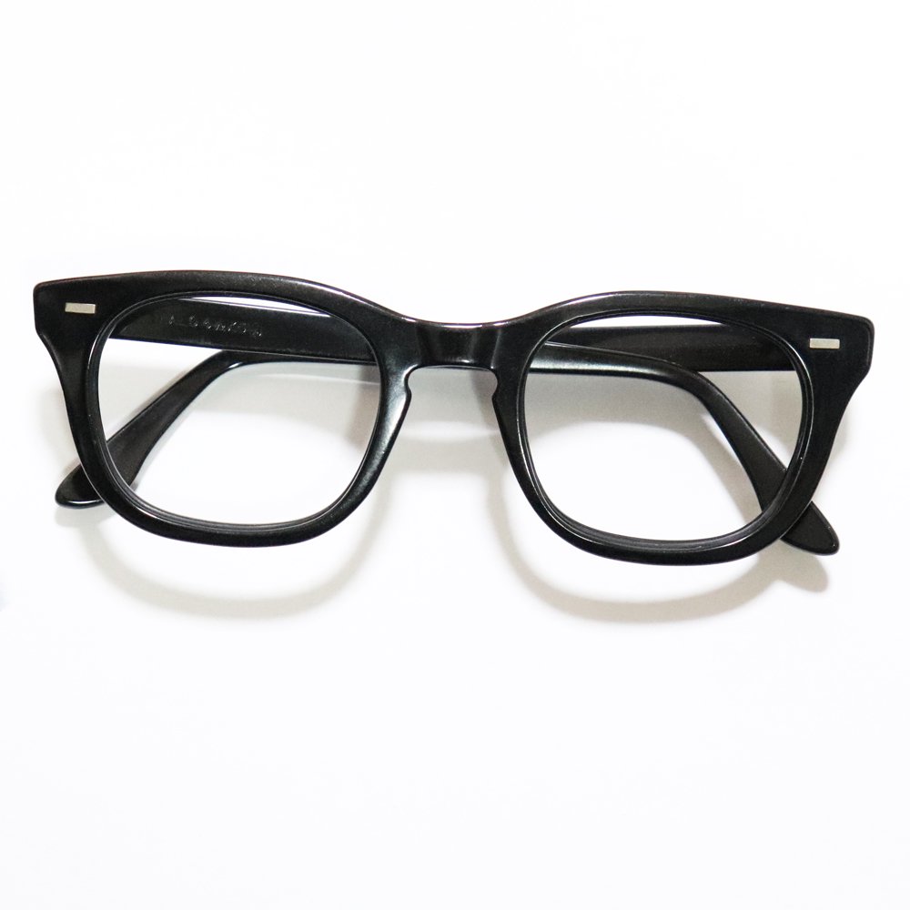 Vintage 1970 S Halo Uss Military Official G I Glasses Black 50 24 ｜ ミリタリー眼鏡 American Classics
