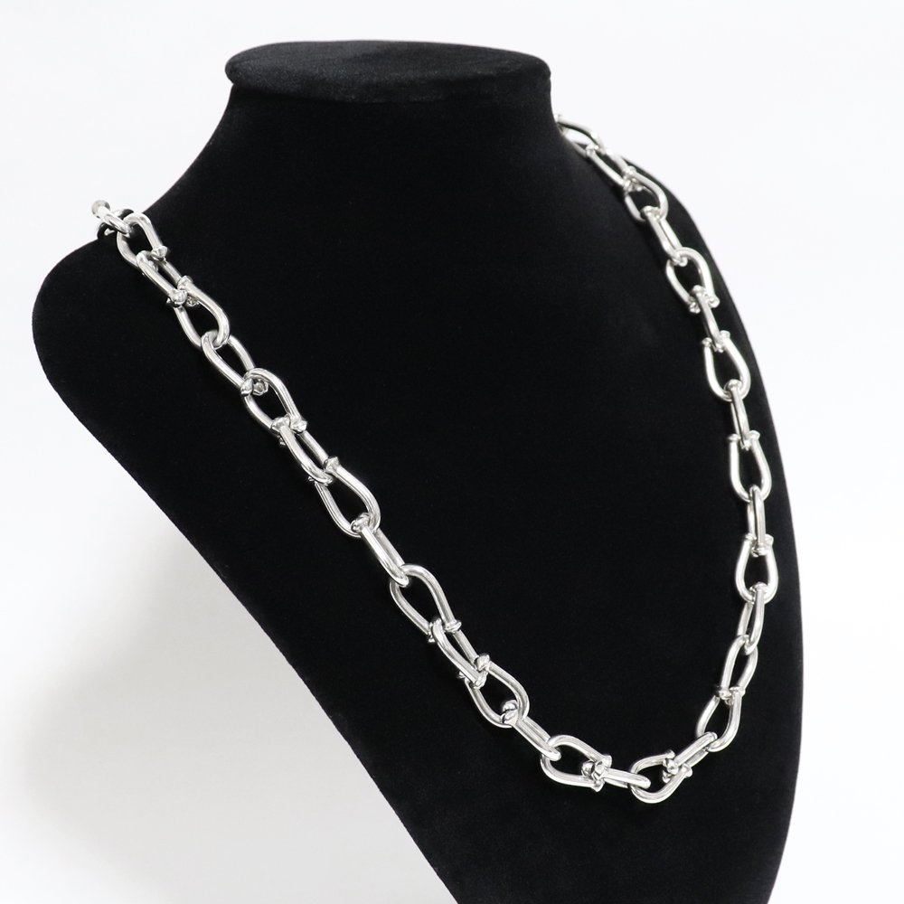 Taxco Mexican 925 Heavy Toggle Chain Necklace -53cm / 82g 
