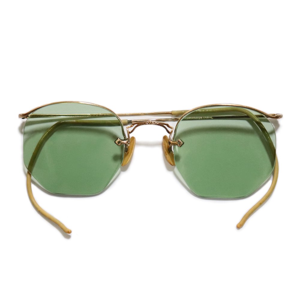 Vintage 1930's American Optical Nn-Mont Ful-Vue 12kgf Hexagonal Sunglasses