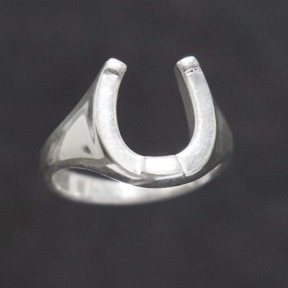 Vintage Silver 925 Horseshoe Lucky Ring ｜ ホースシューリング - American Classics