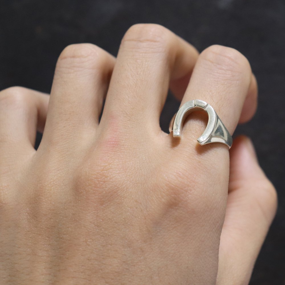 Vintage Silver 925 Horseshoe Lucky Ring ｜ ホースシューリング 
