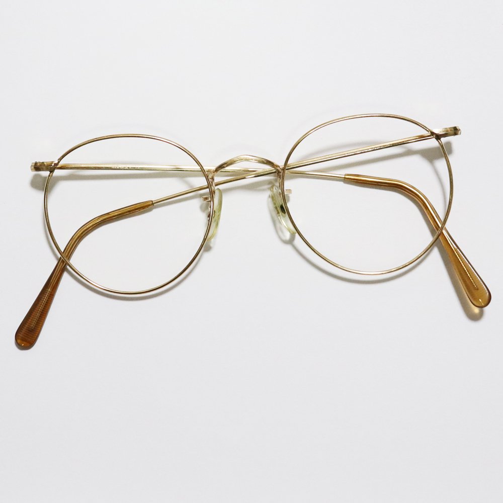 Vintage 1970's Algha Works 12KTGF Round Eyeglasses -Made in