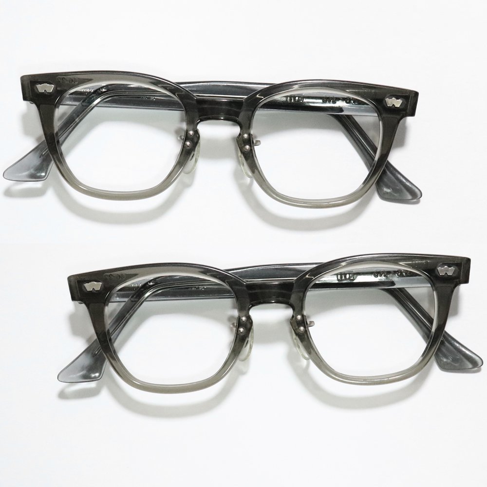 Vintage 1950's Wilkie Optical Wellington Eyeglasses Gray Smoke w