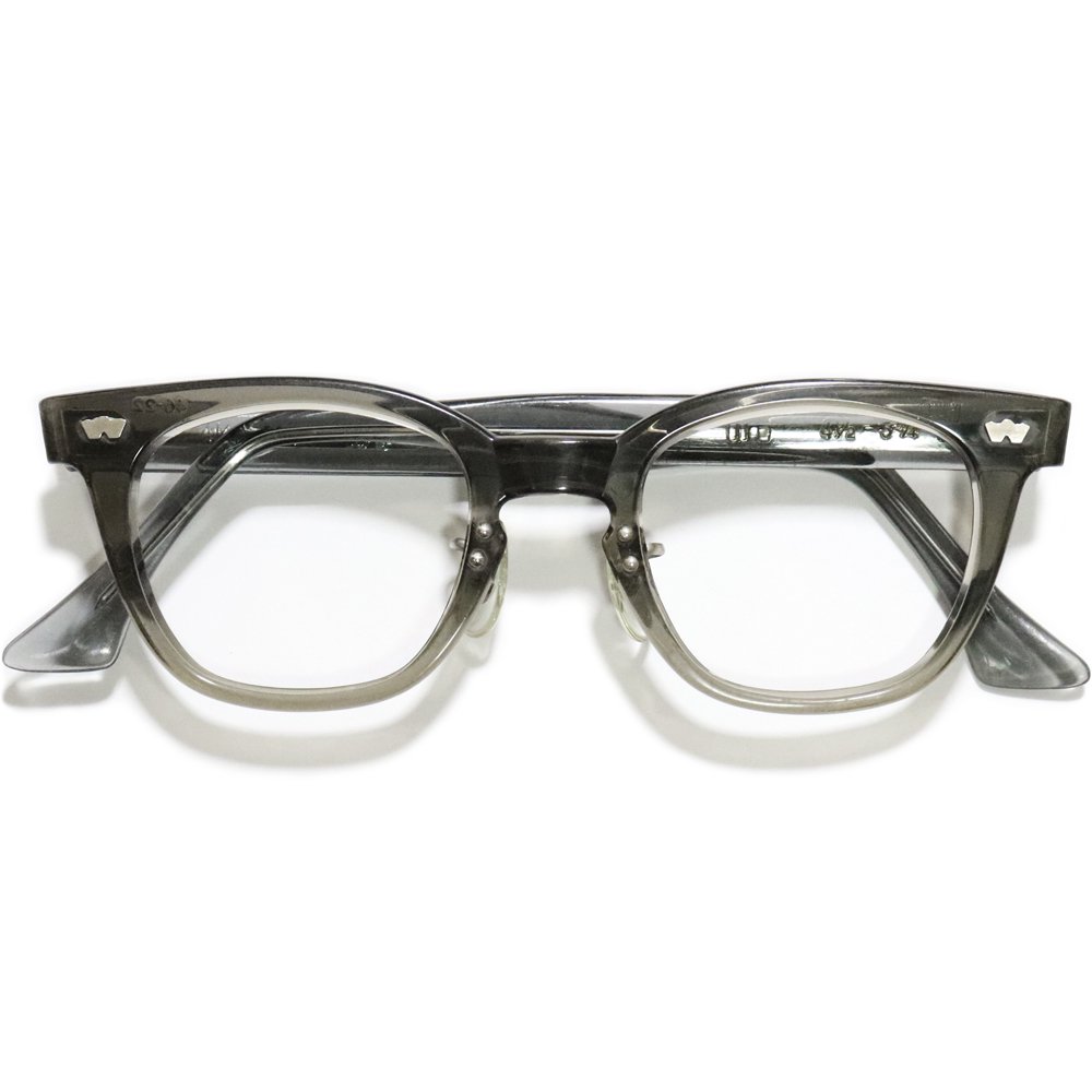 Vintage 1950's Wilkie Optical Wellington Eyeglasses Gray Smoke -Made in U.S.A.-