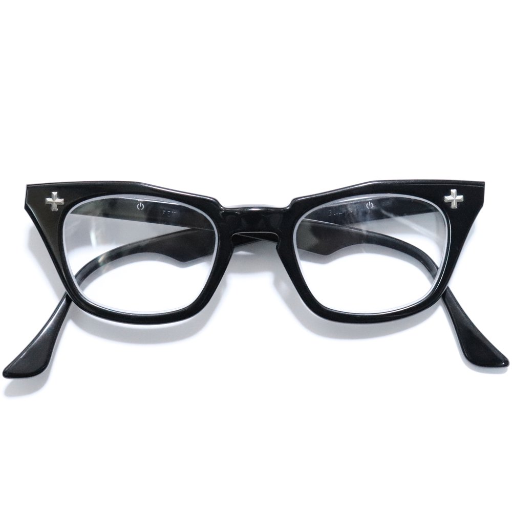 Deadstock】Vintage 1950's Bausch&Lomb Safety Glasses Black [44-20 