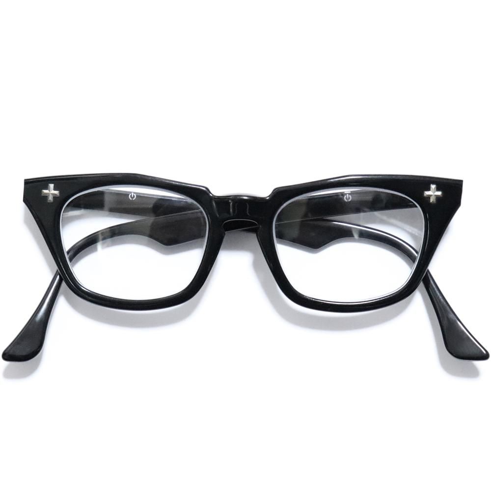 Deadstock】Vintage 1950's Bauschu0026Lomb Safety Glasses Black [44-18] -Made in  U.S.A.- ｜ ビンテージ眼鏡 - American Classics