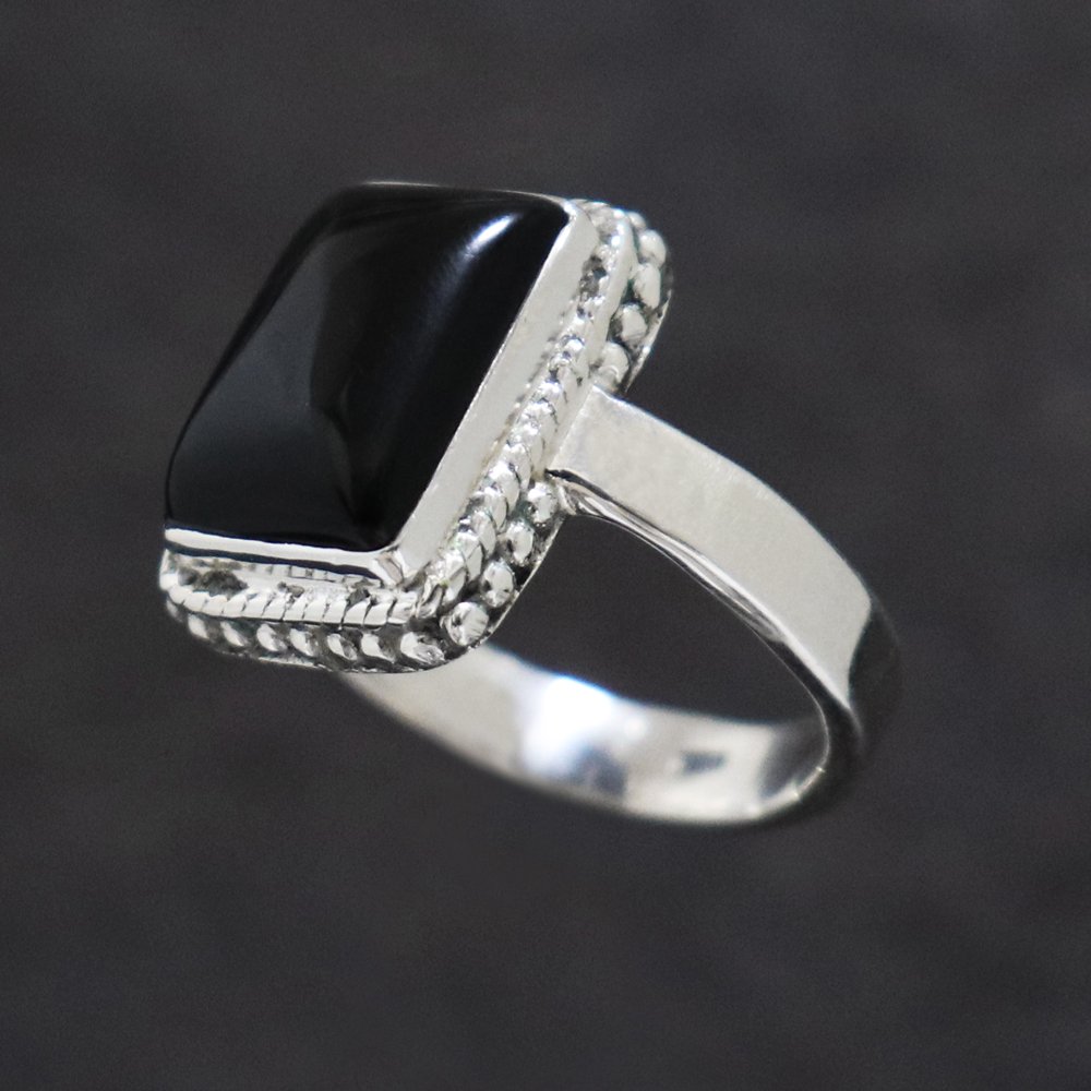 925 Silver Black Onyx Ring ｜ ブラックオニキスシルバーリング - American Classics