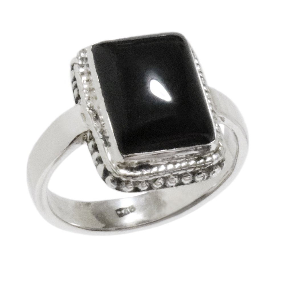 925 Silver Black Onyx Ring
