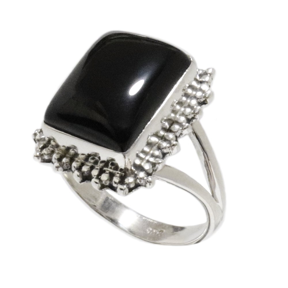 925 Silver Black Onyx Ring