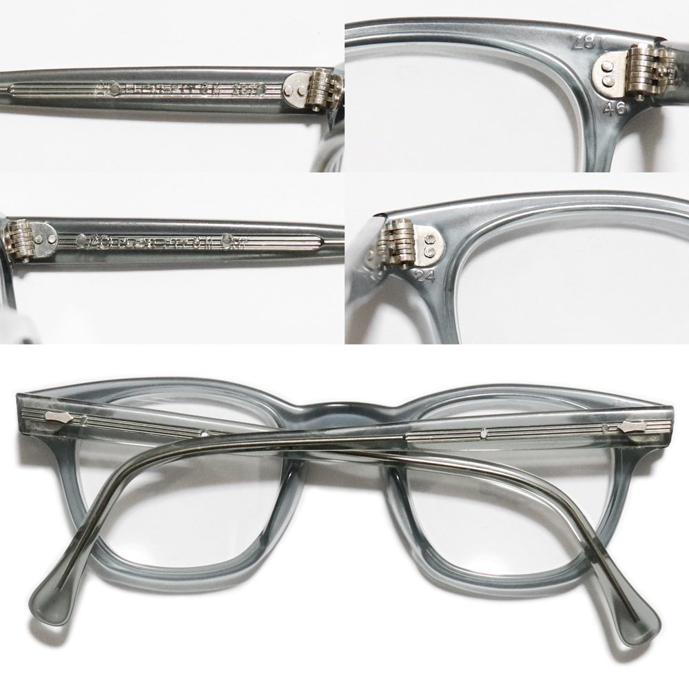 Vintage 1960's American Optical Safety Glasses Gray Smoke -Made in U.S.A.-  ｜ ビンテージ眼鏡 - American Classics