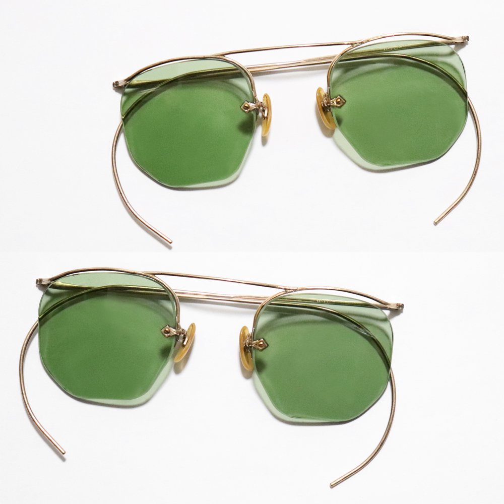 Vintage 1930's Shuron 12kgf Nu-Mont Ful-Vue Hexagonal Sunglasses ｜ ビンテージ眼鏡  - American Classics