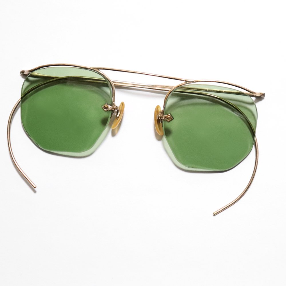 Vintage 1930's Shuron 12kgf Nu-Mont Ful-Vue Hexagonal Sunglasses ｜ ビンテージ眼鏡  - American Classics