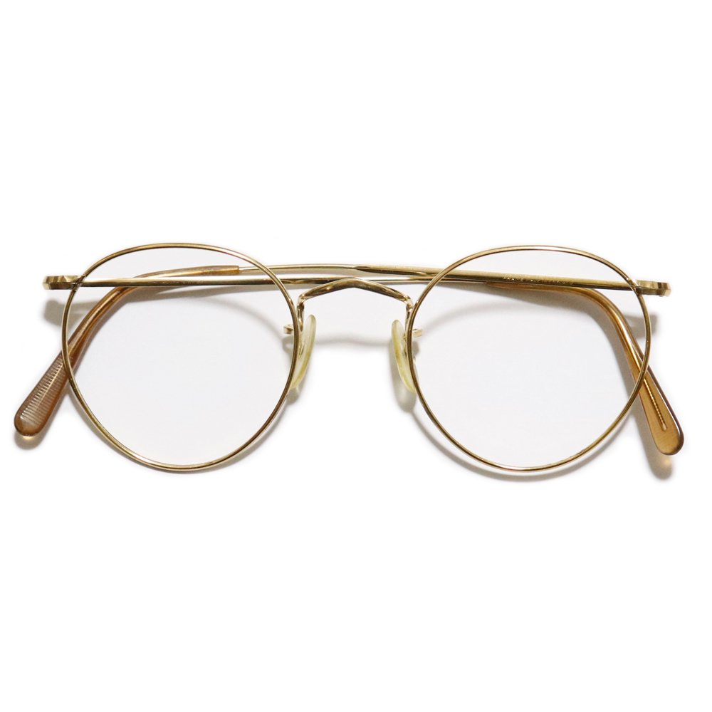 Vintage 1970's Algha Works 12KTGF Round Eyeglasses [45-21] -Made in England-