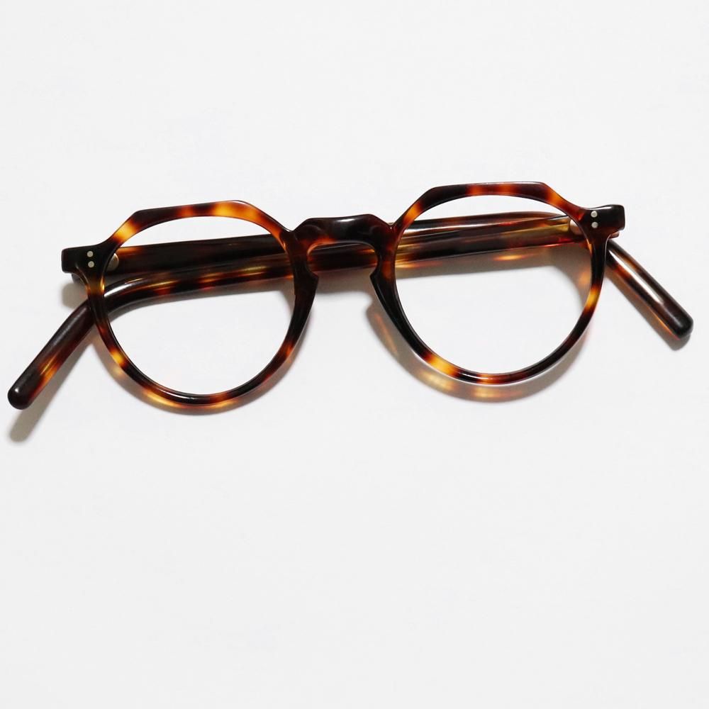 Vintage 1940's Crown Panto Eyeglasses Demi Amber -Made in