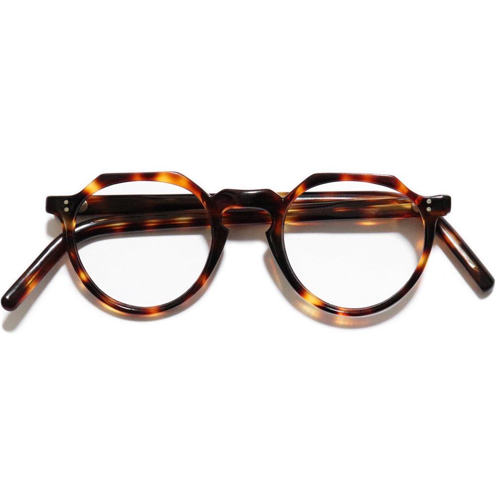 Vintage 1940's Crown Panto Eyeglasses Demi Amber -Made in France-