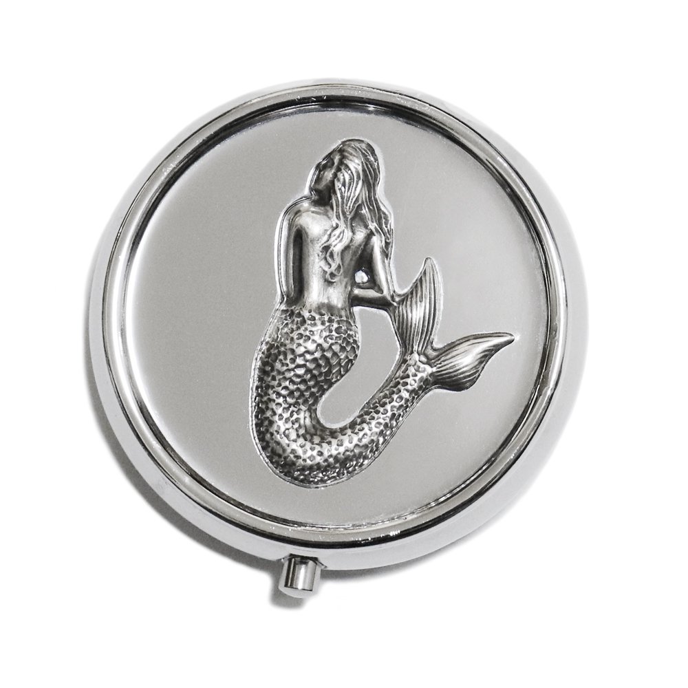 Silver Mermaid Portable Medicine Box