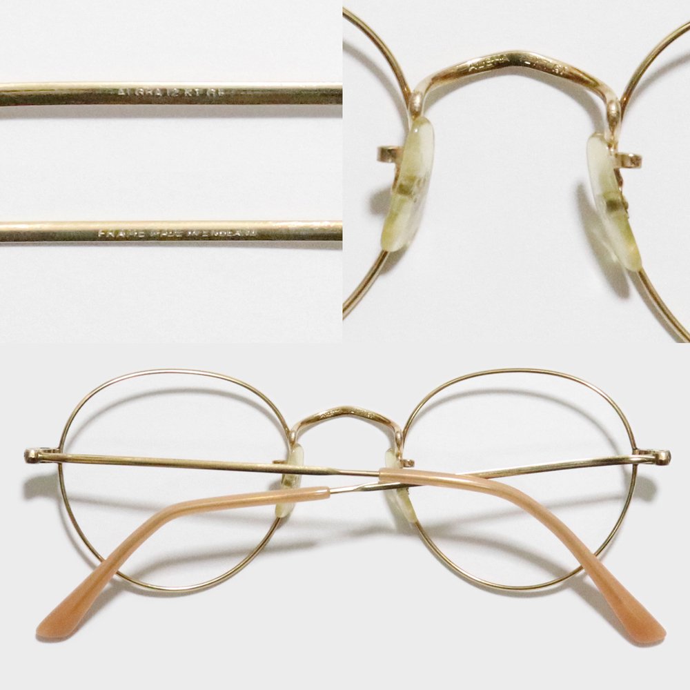 Vintage 1960's Algha Works 12KTGF Side-Mount Eyeglasses [45-21 ...