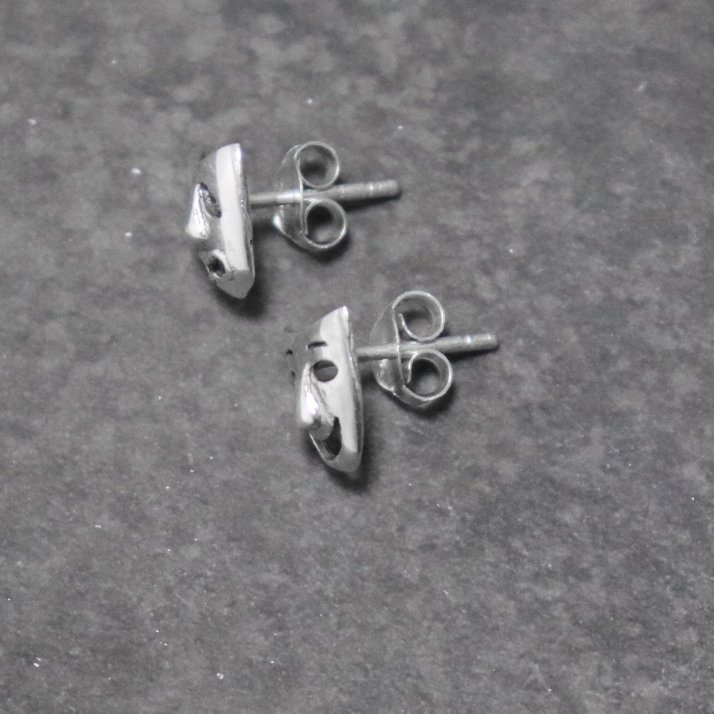 Taxco Mexican 925 Silver Two Face Earring -1 Pair- ｜ タスコメキシカントゥーフェイスピアス -  American Classics
