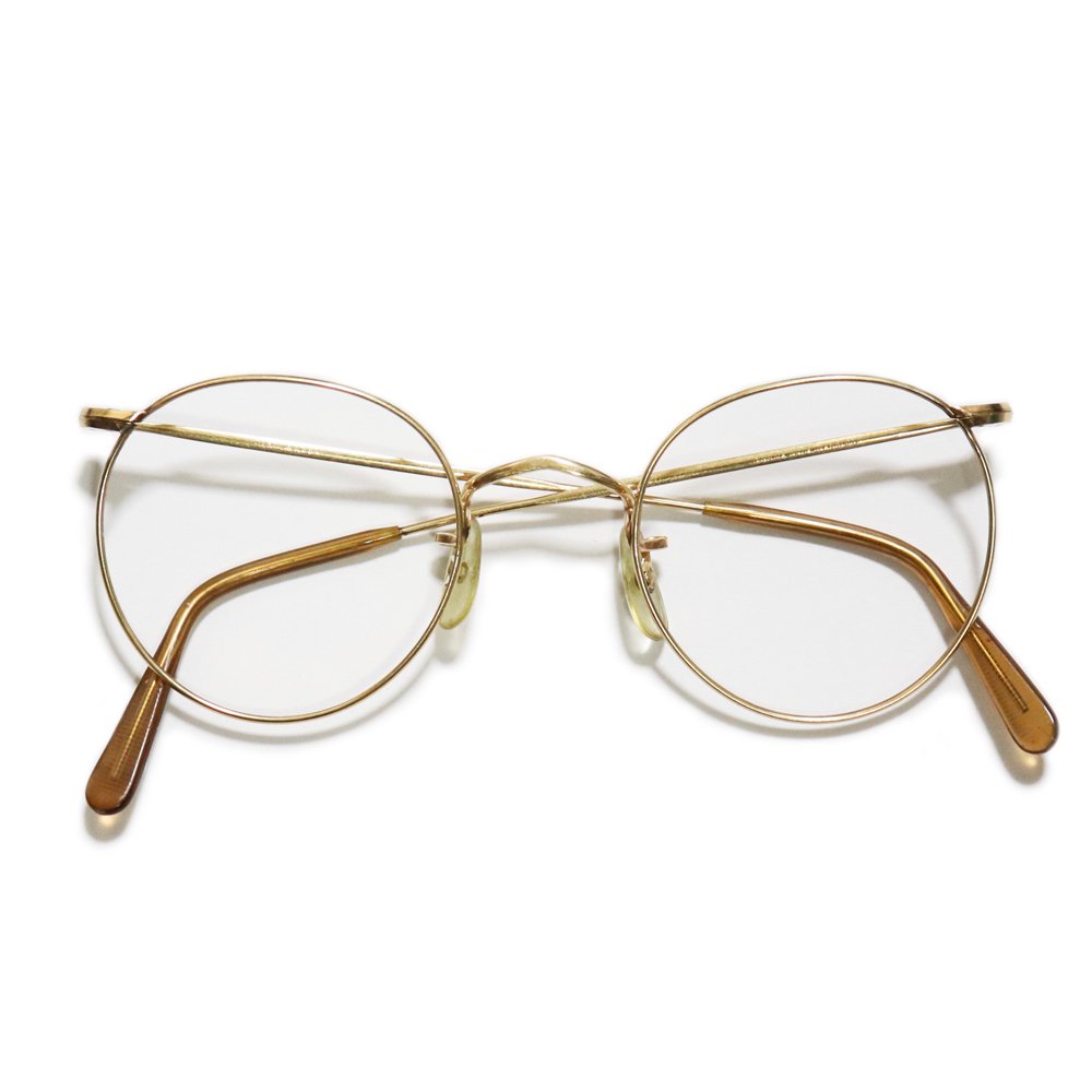 Vintage 1970's Algha Works 12KTGF Panto Round Eyeglasses [45-23] -Made in England-