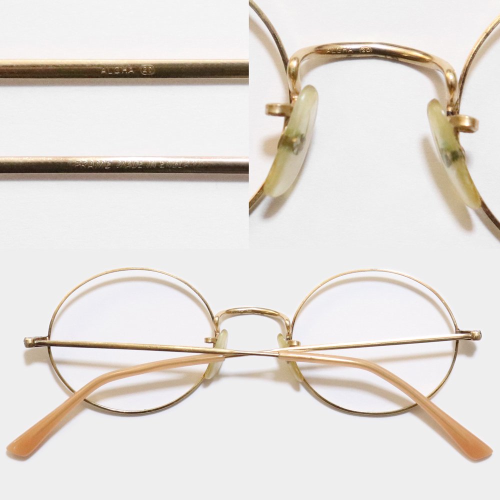 Vintage 1960's Algha Works Oval Side-Mount Eyeglasses [47-21] -Made in  England- ｜ アルガワークス - American Classics