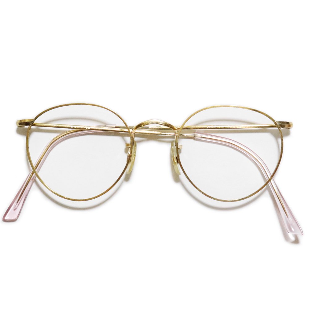 Vintage 1980's Savile Row Panto 14KTRG Round Eyeglasses [45-21