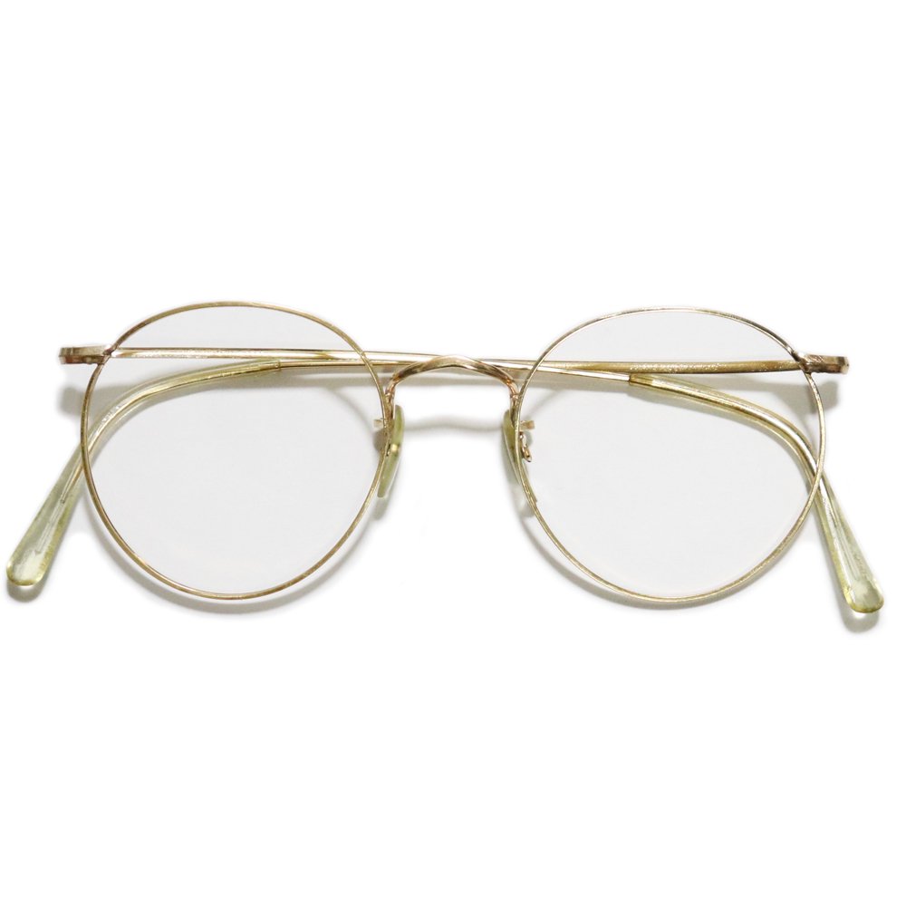 Vintage 1970's Algha Works 12KTGF Panto Round Eyeglasses [46-21] -Made in England-