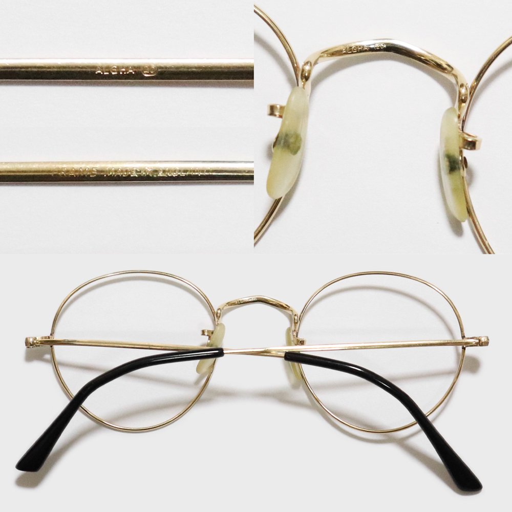 Vintage 1960's Algha Works Side-Mount Eyeglasses [45-21] -Made in England-  ｜ アルガワークス - American Classics